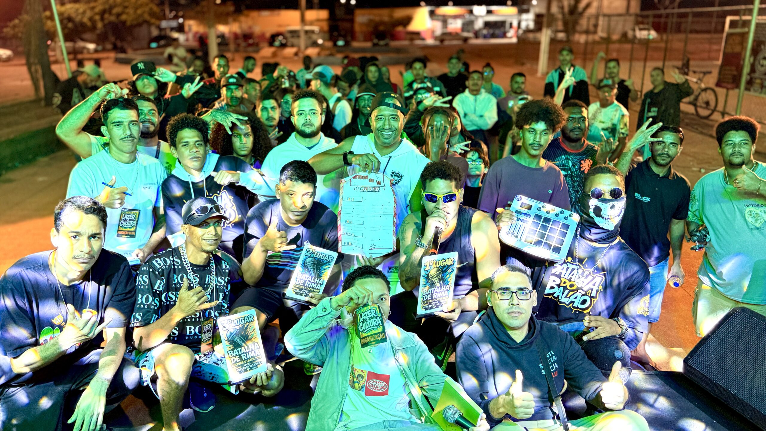 Jardim Céu Azul recebe noite de lazer e cultura com batalhas de rima e shows ao vivo